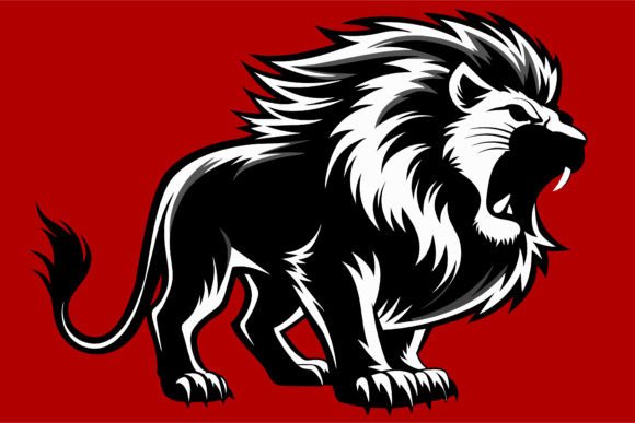 A Lion Vector Illustration Design