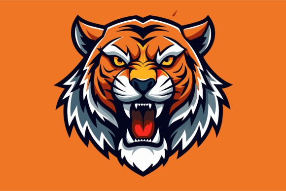 Angry Tiger Logo Vector Illustration
