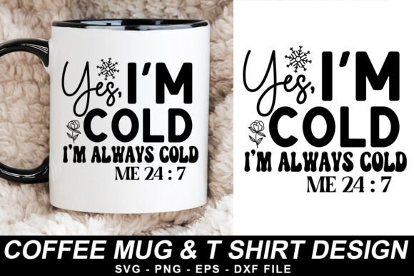 Coffee Mug and T-Shirt Design, Mug SVG