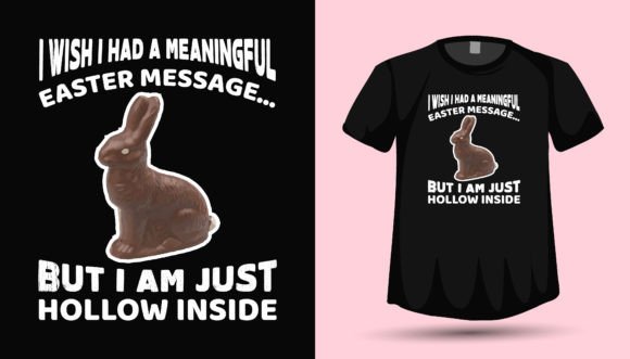 Easter Bunny Tshirt Design Vector