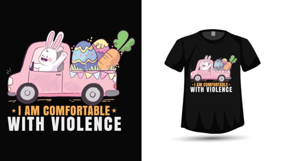 Easter Cute Baby Car Tshirt Design