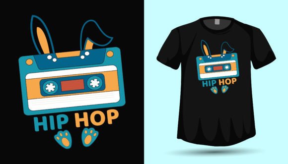 Easter Tshirt Design 90s Hiphop Cassette