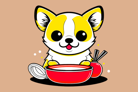 Panda Art Vector Illustration Design