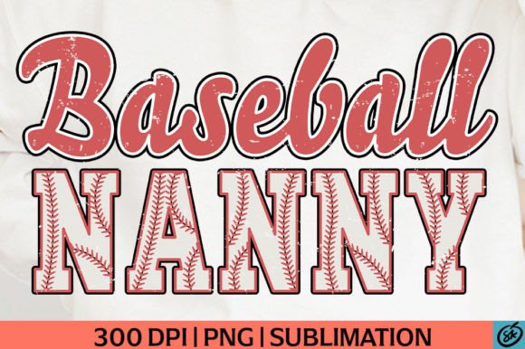 Retro Baseball Nanny PNG Sublimation DTF