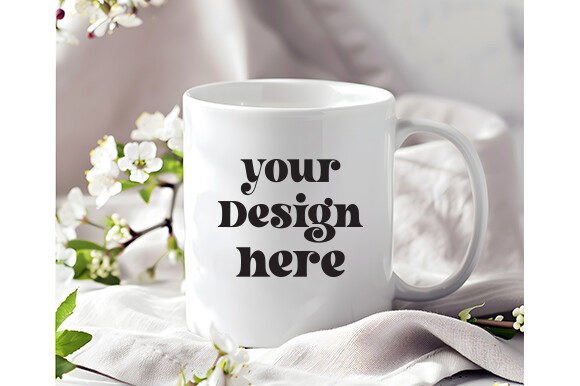 Spring Coffee Mug Mockup 118