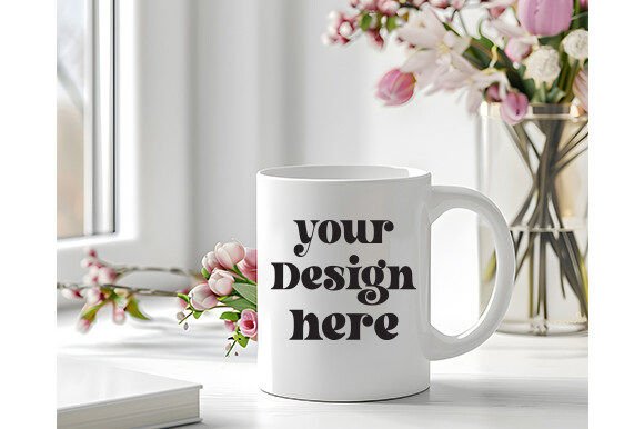 Spring Coffee Mug Mockup 129