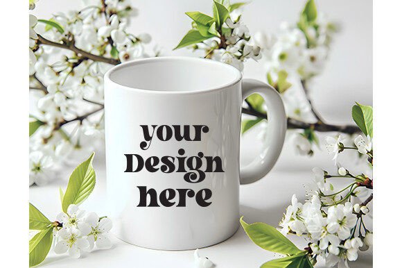 Spring Coffee Mug Mockup 147