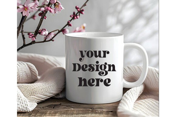 Spring Coffee Mug Mockup 45